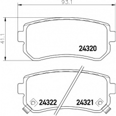 N-1259 COBREQ Комплект тормозных колодок, дисковый тормоз