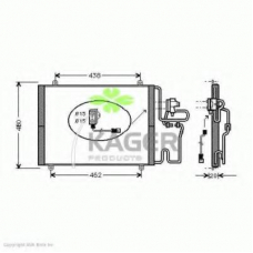 94-6253 KAGER Конденсатор, кондиционер