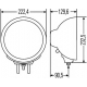 1F8 007 560-011<br />HELLA<br />Фара дальнего света