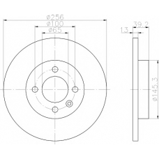 8DD 355 101-631 HELLA PAGID Тормозной диск