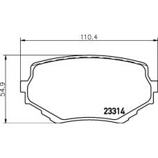 8DB 355 017-181 HELLA PAGID Комплект тормозных колодок, дисковый тормоз