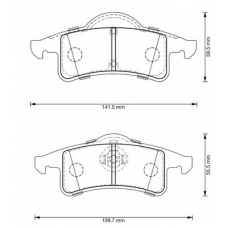 573374B BENDIX Комплект тормозных колодок, дисковый тормоз