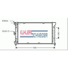 1321101 KUHLER SCHNEIDER Радиатор, охлаждение двигател