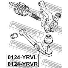 0124-YRVR FEBEST Рычаг независимой подвески колеса, подвеска колеса