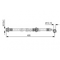 1 987 481 228 BOSCH Тормозной шланг