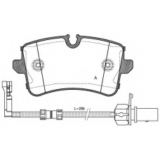 BPA1343.20 OPEN PARTS Комплект тормозных колодок, дисковый тормоз