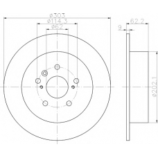 8DD 355 118-721 HELLA PAGID Тормозной диск