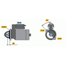 0 001 314 024 BOSCH Стартер