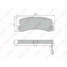 BD-7557 LYNX Колодки тормозные задние