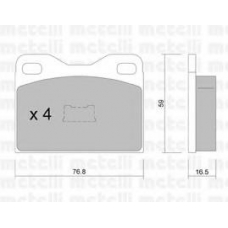 22-0015-1 METELLI Комплект тормозных колодок, дисковый тормоз