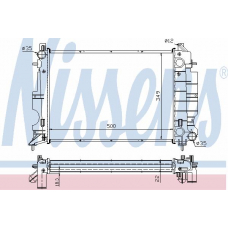 64038A NISSENS Радиатор, охлаждение двигателя