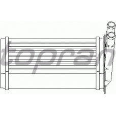 107 407 TOPRAN Теплообменник, отопление салона