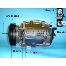 14-0262R AUTO AIR GLOUCESTER Компрессор, кондиционер