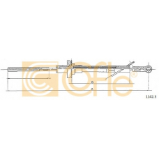1142.3 COFLE Трос, управление сцеплением
