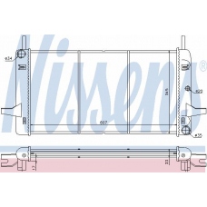 62178 NISSENS Радиатор, охлаждение двигателя