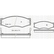 8110 14103 TRIDON Brake pads - front