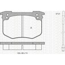 8110 10814 TRIDON Brake pads - front