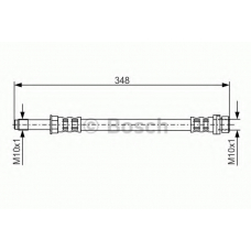1 987 476 622 BOSCH Тормозной шланг