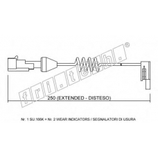 SU.166K fri.tech. Сигнализатор, износ тормозных колодок