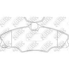 PN0302 NiBK Комплект тормозных колодок, дисковый тормоз
