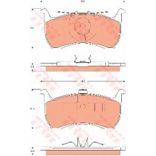 GDB7520 TRW Комплект тормозных колодок, дисковый тормоз