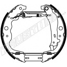 6439 TRUSTING Комплект тормозных колодок