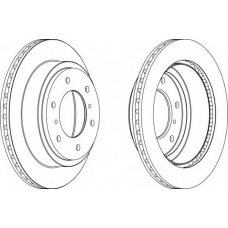 DDF1385-1 FERODO Тормозной диск