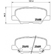 8DB 355 020-291 HELLA Комплект тормозных колодок, дисковый тормоз