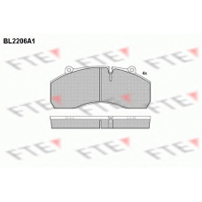 BL2206A1 FTE Комплект тормозных колодок, дисковый тормоз