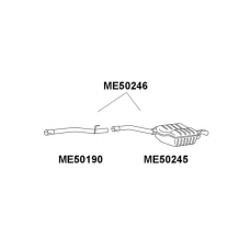 ME50246 VENEPORTE Глушитель выхлопных газов конечный