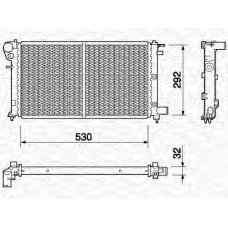 350213375000 MAGNETI MARELLI Радиатор, охлаждение двигателя