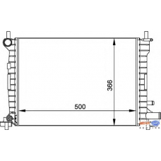 8MK 376 715-621 HELLA Радиатор, охлаждение двигателя