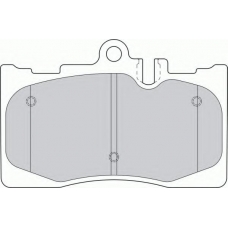 FDB1688 FERODO Комплект тормозных колодок, дисковый тормоз