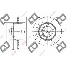 BD1131 DJ PARTS Тормозной диск