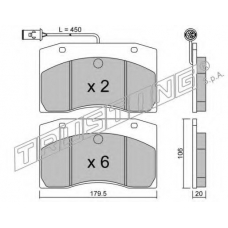 665.0 TRUSTING Комплект тормозных колодок, дисковый тормоз