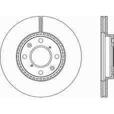 BDR2283.20 OPEN PARTS Тормозной диск