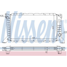 62241A NISSENS Радиатор, охлаждение двигателя