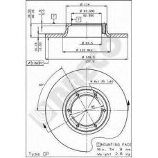 BS 7082 BRECO Тормозной диск