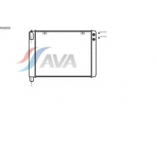 VW2033 AVA Радиатор, охлаждение двигателя