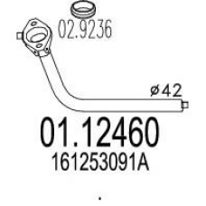 01.12460 MTS Труба выхлопного газа