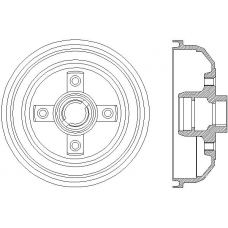 MBD006 MINTEX Тормозной барабан