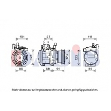851953N AKS DASIS Компрессор, кондиционер