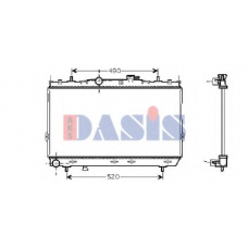 510031N AKS DASIS Радиатор, охлаждение двигателя