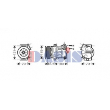 851603N AKS DASIS Компрессор, кондиционер