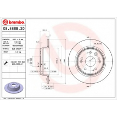 BS 6047 BRECO Тормозной диск