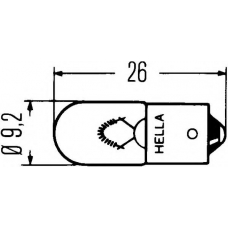 8GP 002 067-011 HELLA Лампа накаливания