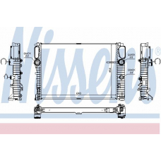 67105 NISSENS Радиатор, охлаждение двигателя