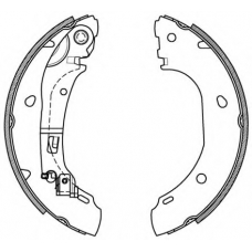 BSA2086.00 OPEN PARTS Комплект тормозных колодок