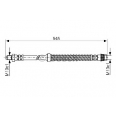 1 987 481 186 BOSCH Тормозной шланг