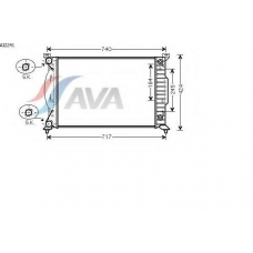 AI2241 AVA Радиатор, охлаждение двигателя